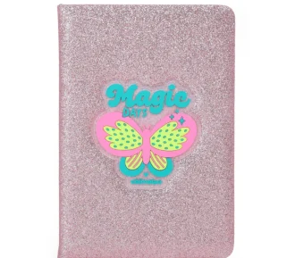 LIBRETA A5 TAPA MARIPOSA LILA "CHIMOLA"