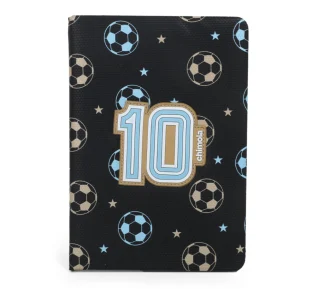 LIBRETA A5 TAPA FUTBOL NEGRA "CHIMOLA"