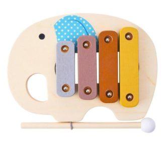 XILOFON DE MADERA CON FORMAS COLORES PASTELES