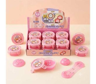 PACK x 12 POTES DE SLIME PUFF EN ENVASE TUPPER HERMETICO
