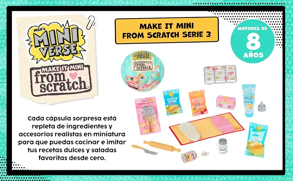 CAPSULA SORPRESA MINIATURAS "FROM SCRATCH MINIVERSE" - Imagen 2