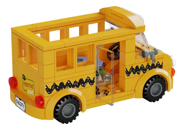 SET DE CONSTRUCCION "BUS ESCOLAR SNOOPY" - Imagen 6