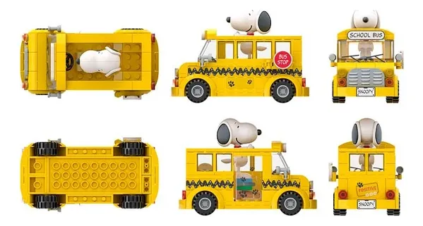 SET DE CONSTRUCCION "BUS ESCOLAR SNOOPY" - Imagen 5