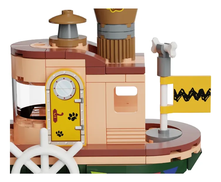 SET DE CONSTRUCCION "BARCO A VAPOR SNOOPY" - Imagen 9