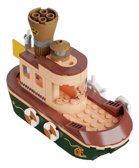 SET DE CONSTRUCCION "BARCO A VAPOR SNOOPY" - Imagen 8