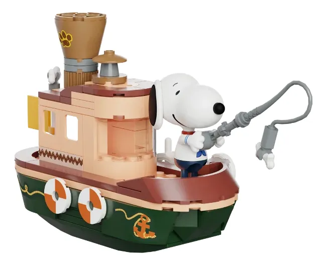 SET DE CONSTRUCCION "BARCO A VAPOR SNOOPY" - Imagen 7