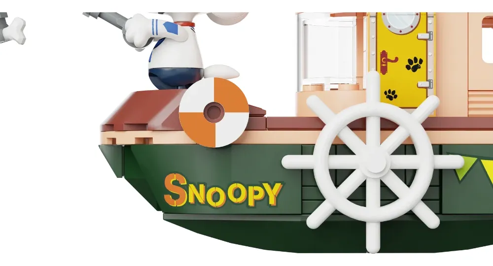 SET DE CONSTRUCCION "BARCO A VAPOR SNOOPY" - Imagen 4