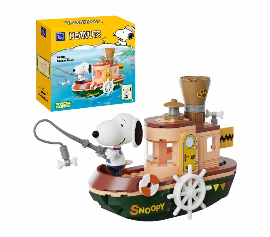 SET DE CONSTRUCCION "BARCO A VAPOR SNOOPY"