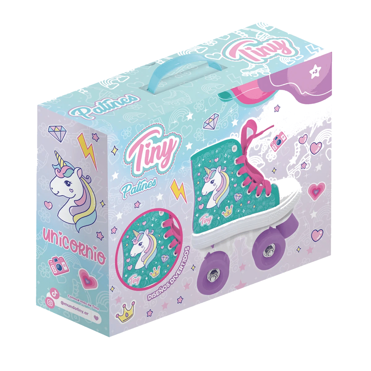 PATINES ZAPATILLAS "TINY" UNICORNIO - Imagen 3