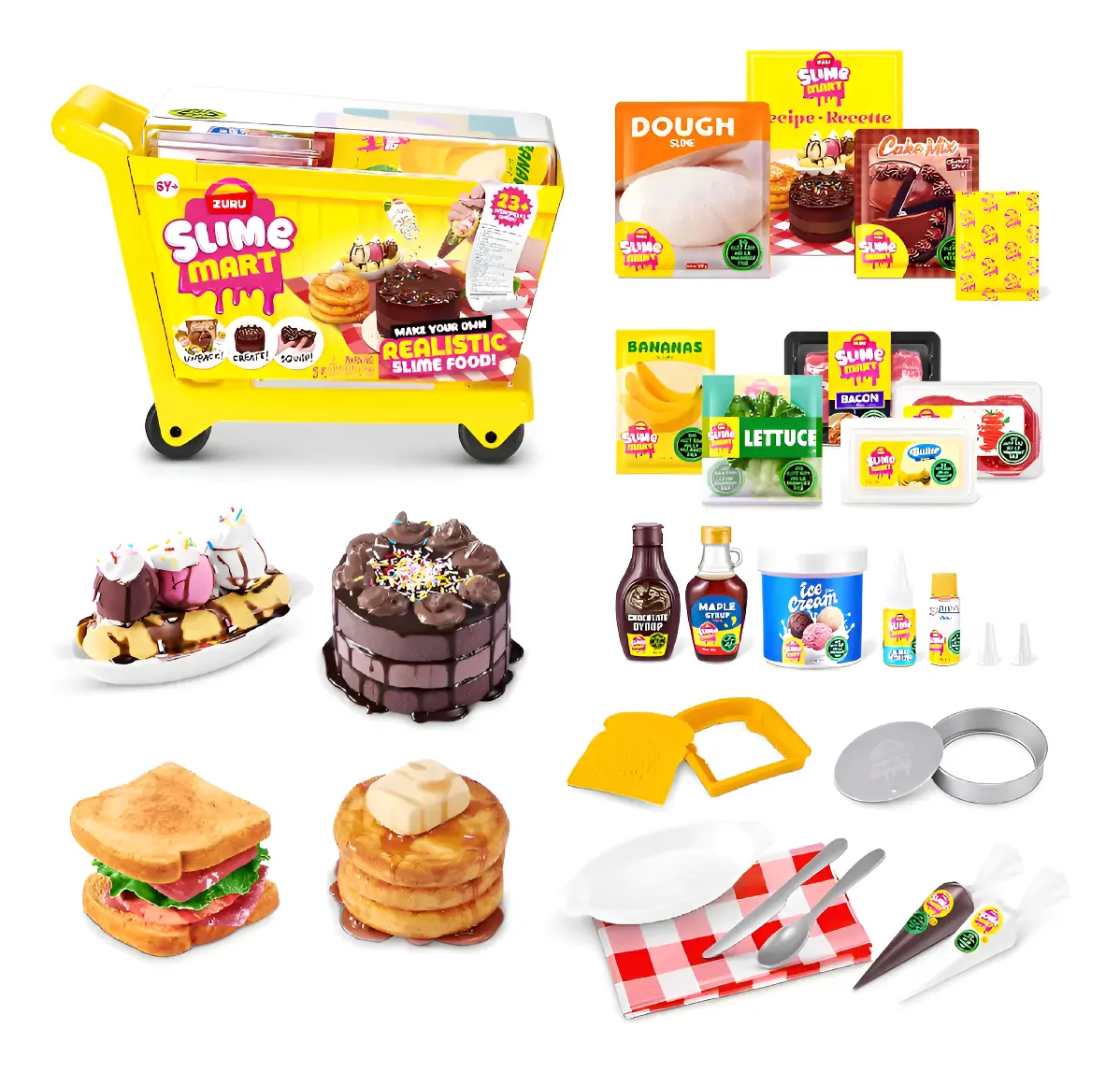 CANASTO DE COMPRAS CREA TU COMIDA "SLIME MART"