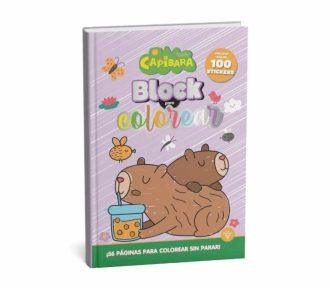 LIBRO BLOCK PARA COLOREAR "CAPIBARA"