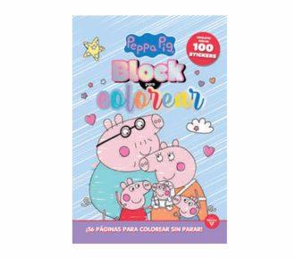LIBRO BLOCK PARA COLOREAR "PEPPA PIG"